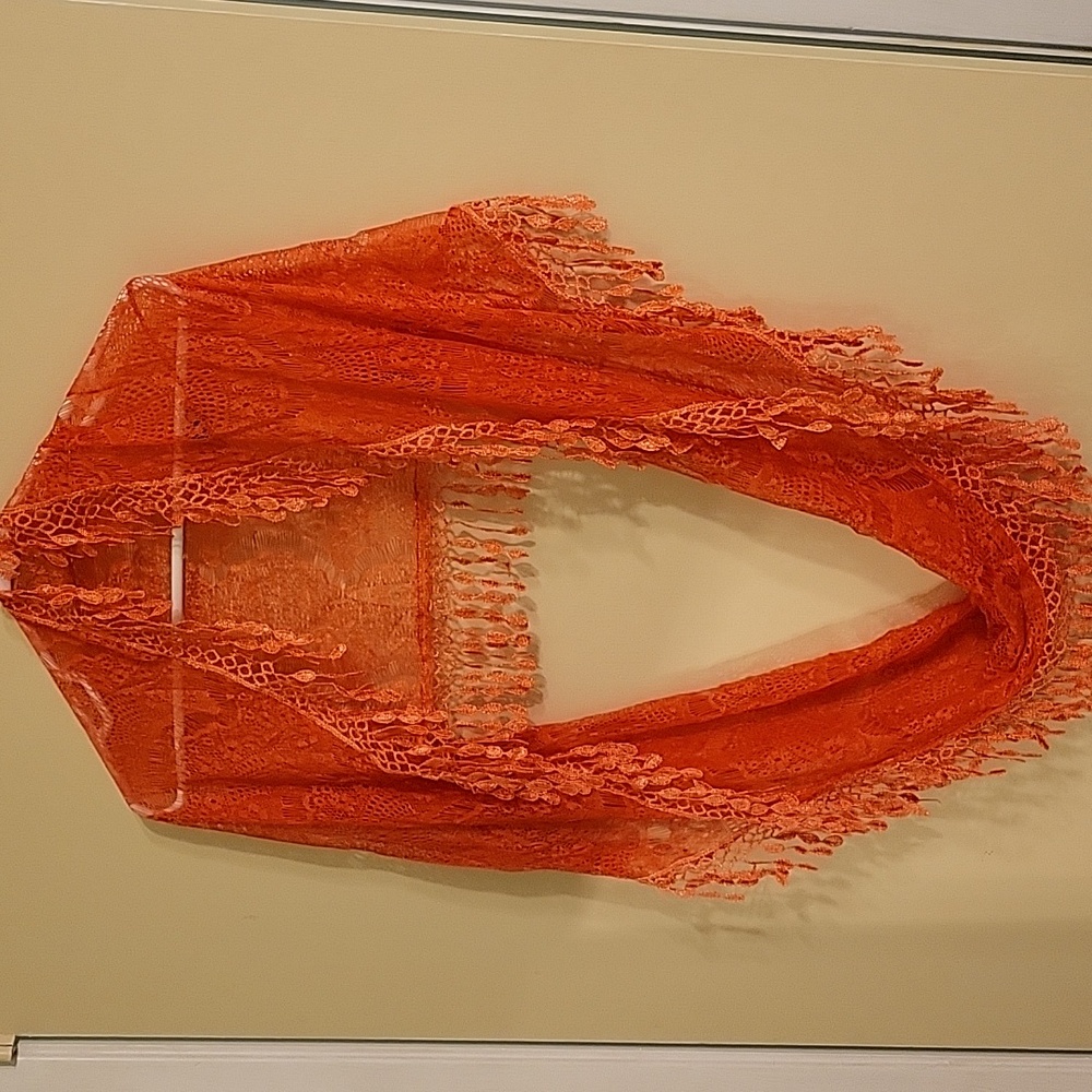 Lacy infinity scarf